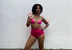 Naughty Wife Flashes Ass Publicly Guides Jerk Off to Creampie Finish