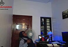 as a horny hijab teacher, i'm begging that black student's cock on my desk