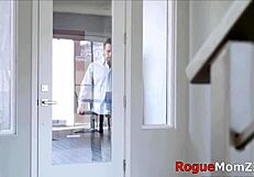 horny stepmom takes double dildo in hardcore lesbian play