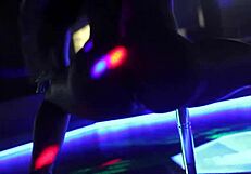 curvy ass shakes wildly during erotic nightclub twerk session