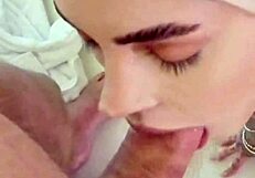 curious latina teen starts tame but ends riding cock wild in pov casting