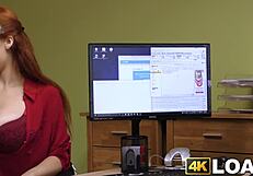 whoa check this big-titted babe getting her pussy drilled by fake agent