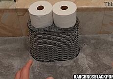 johnny sneaks peeks at stepsis's perfect black teen ass all day