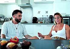 pam blonde's huge tits glazed just how she craved