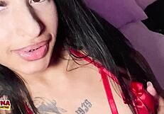 Skinny Ciara Ivy gapes anal on big white cock casting!