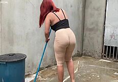 voyeur grabs passing latina prostitute's huge ass hard