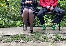 i explode thick cum all over mother-in-law's sexy high heels