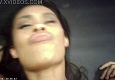 behind scenes glasses brunette pounded by italian machine hardcore