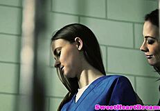 ever wonder how les inmates lick pussy scissor and trib to orgasm in prison cell muff diving frenzy?