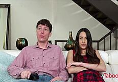 i'm the skinny teen stepsis getting remote rammed doggystyle by stepbro's dirty talk