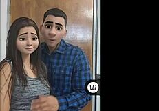 brunette japanese bride cheats on wedding day with old man's big black cock fucking her hard