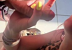 Best Friend's Girlfriend Gulps Throatpie While He Grabs Drinks