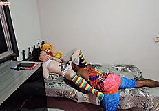 jealous husband watches wife finger herself on phone begging for rough outdoor fuck