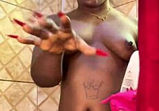 ebony amateur gets clothes ripped outdoors for creampie after dripping wet pussy golden shower