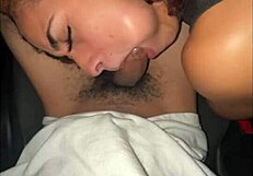 Latina rides monster cock roughly inside moving car