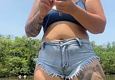 Fishing Adventure in Tiny Short Shorts USA