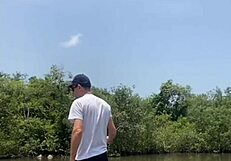 Fishing Adventure in Tiny Short Shorts USA