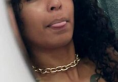 Tattooed Brazilian babe in bikini and heels slurps dick so hungrily before craving your hot facial cumshot!