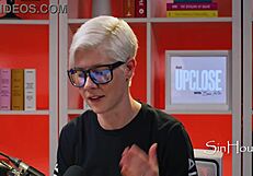 omg, isn't cute curly brunette nerd leana lovings the prettiest glasses-wearing pornstar ever?!