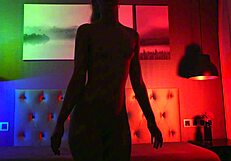 wanna see this sexy shadow dancer strip her tight curves?