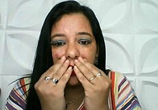 mild cuckold watches his wife take control in erotic tease