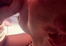 Best Friend's Girlfriend Gulps Throatpie While He Grabs Drinks