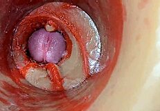 Huge Ejaculation Floods Deep Inside - Internal Camera Catches Every Creampie Drop!