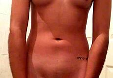 chava poblana spreads legs wide rubbing clit to juicy squirt