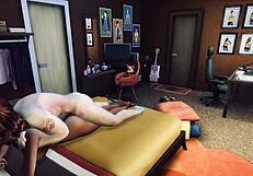 Sims 4 Hunk Pounds College Girl's Ass Deep Then Cums Inside!