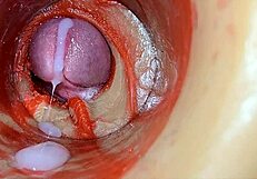 Huge Ejaculation Floods Deep Inside - Internal Camera Catches Every Creampie Drop!