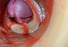 Huge Ejaculation Floods Deep Inside - Internal Camera Catches Every Creampie Drop!