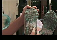 gym sweat soaked socks and nylons fuel your dirtiest foot fetish dreams