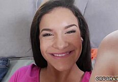 daddy's stepdaughter trades hairy pussy fo quick cash