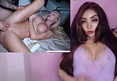 damn this beautiful french teen takes her first hot dp creampie threesome