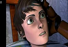 Toy Freddy delivers intense lesbian toy licking and assfucking action