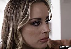 i share my husband with petite blonde stepsister for big cock threesome