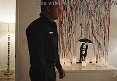 Leana Lovings tempts officer step-daddy in office heat