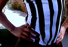 Black Threesome Double Penetrates Ebony Babe Vanessa Monet Rough