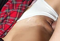 japanese wife sneaks closeup cheating fun