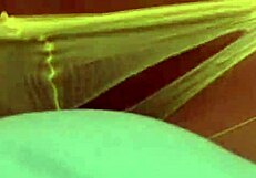 jenny welch teases older man slowly stripping in yellow pantyhose seduction