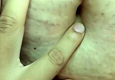 Milf's navel gets detailed fetish massage and exploration up close