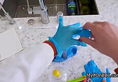 Cougar Scientist Rides Lab Partner's Big Black Dick