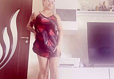 wanna see this big tits blonde finger her pussy in sexy dress