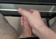 wanna see my quick homemade office cumshot while working from home?