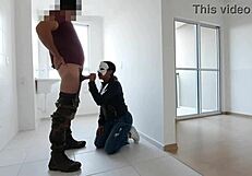 checking out apartment i gave my ass to realtor he creampied deep inside