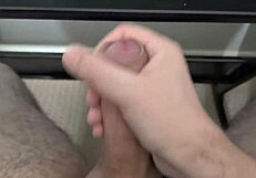 wanna see my quick homemade office cumshot while working from home?