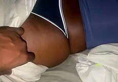 Almost Creampie Inside Big Ass Ebony Stepmom Homemade