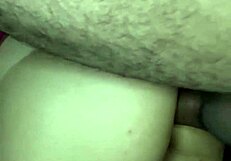 first time standing anal fills her ass with dripping milk cum
