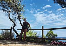 strangers caught me flashing pussy in park now finger me to squirt!