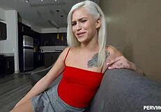 Kiara Cole gulps studs huge cock deepthroat then swallows every drop bent over